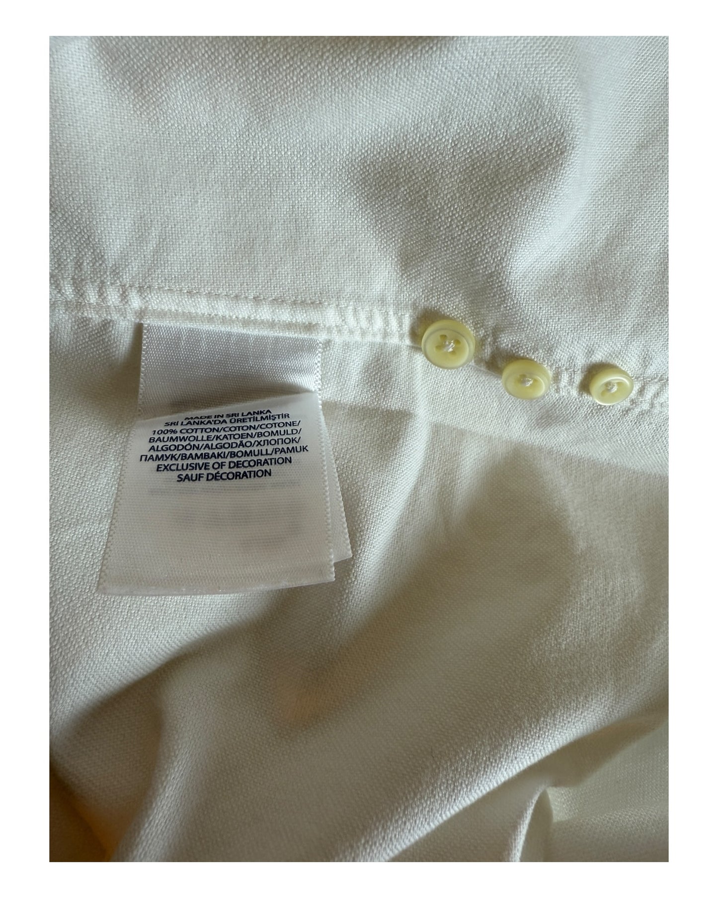 Polo Ralph Lauren Oxfordhemd Bluse weiß Größe M