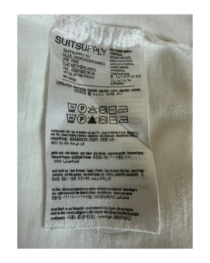 Suit Supply Poloshirt weiß Größe S