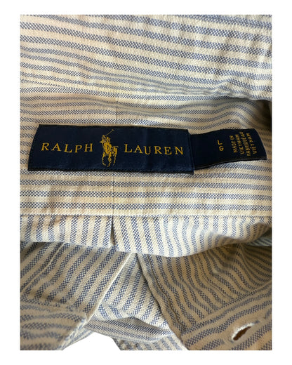 Polo Ralph Lauren Oxfordhemd hellblau weiß gestreift Größe L
