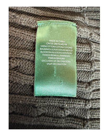 Polo Ralph Lauren Zopfmuster Pullover schwarz Größe M