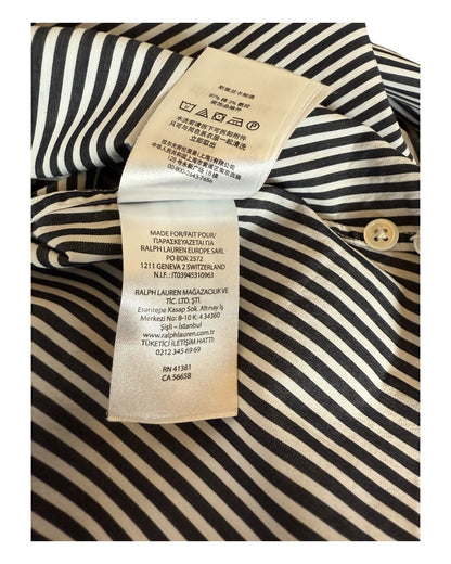 Polo Ralph Lauren Bluse schwarz weiß gestreift Größe M