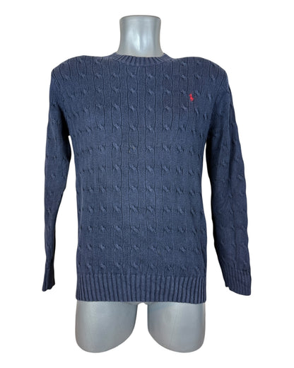 Polo Ralph Lauren Zopfmuster Pullover marineblau Größe L