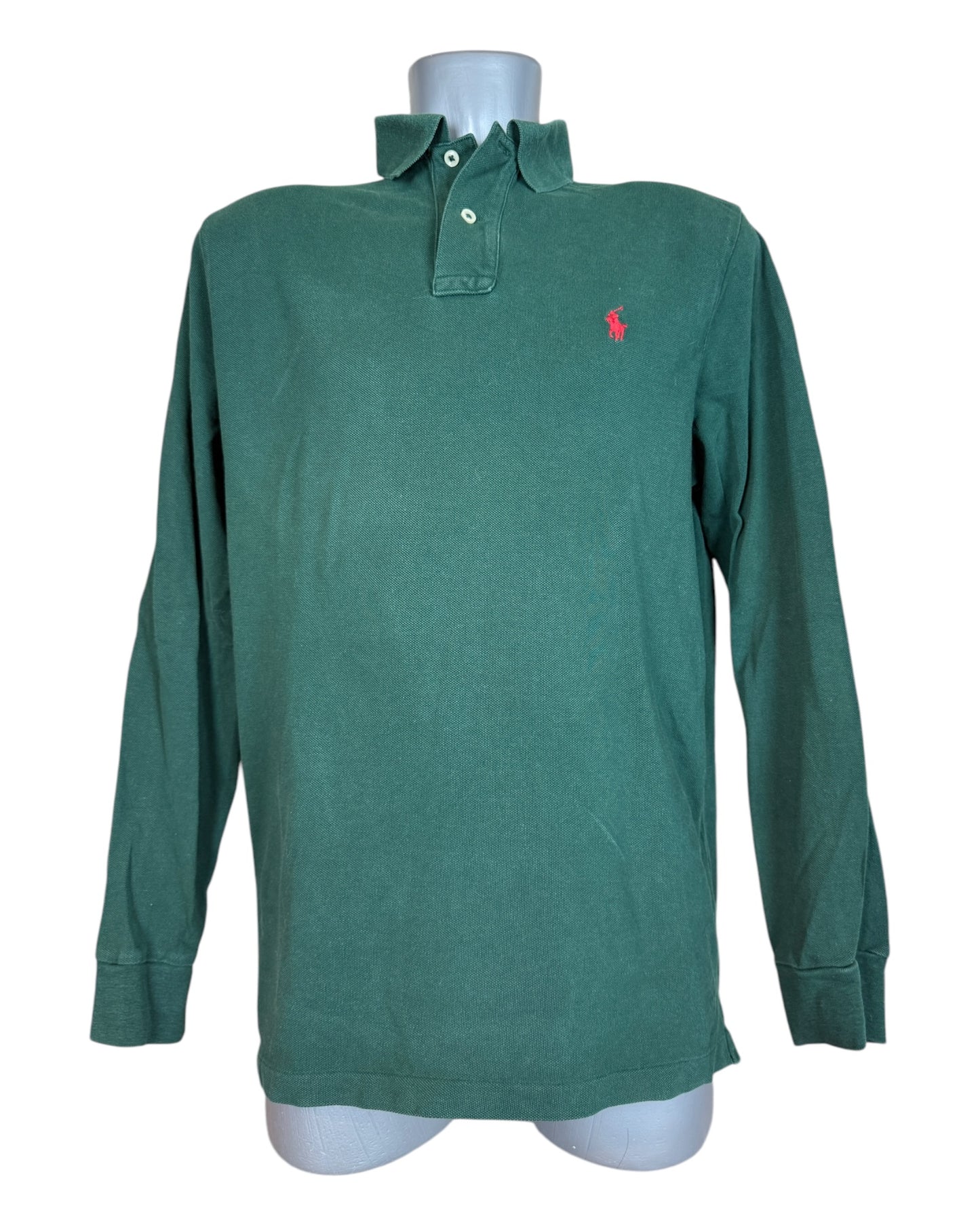 Polo Ralph Lauren langärmliges Poloshirt grün Größe M
