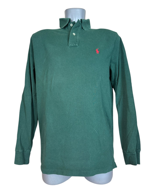 Polo Ralph Lauren langärmliges Poloshirt grün Größe M