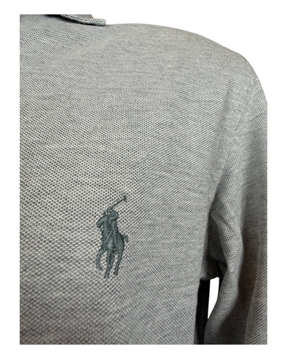 Polo Ralph Lauren Knit Oxfordhemd grau Größe M