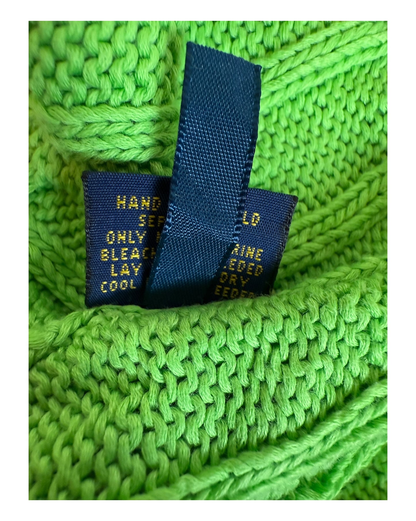 Polo Ralph Lauren Zopfmuster Pullover grün Größe L