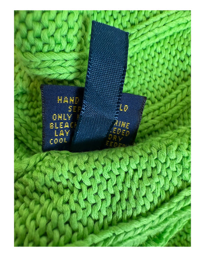 Polo Ralph Lauren Zopfmuster Pullover grün Größe L