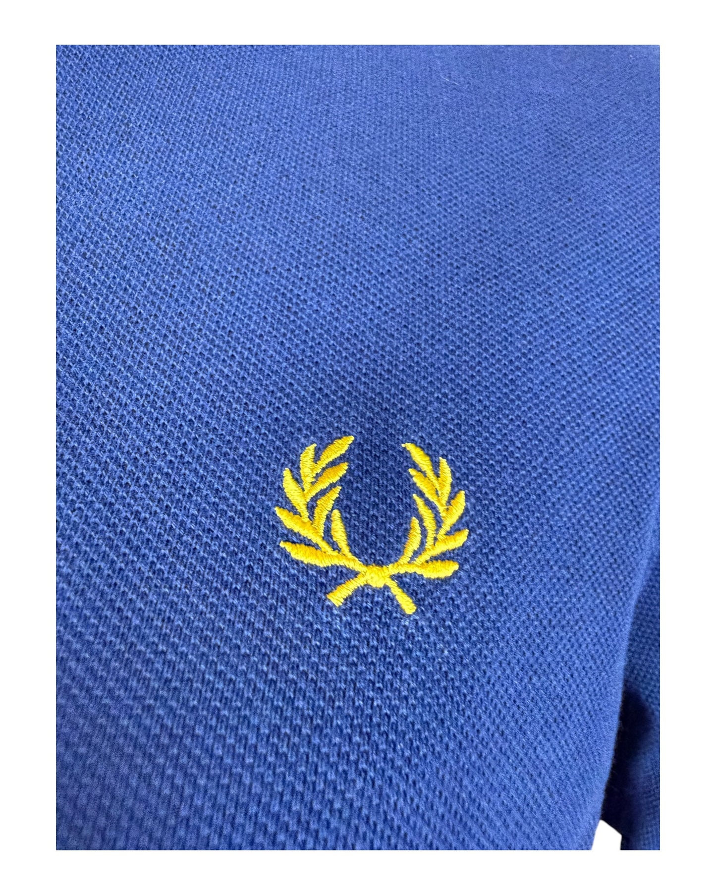 Fred Perry Poloshirt blau Größe M
