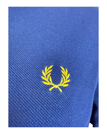 Fred Perry Poloshirt blau Größe M