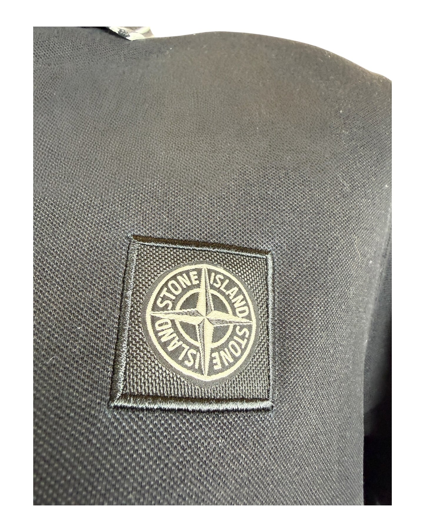 Stone Island Poloshirt schwarz Größe M