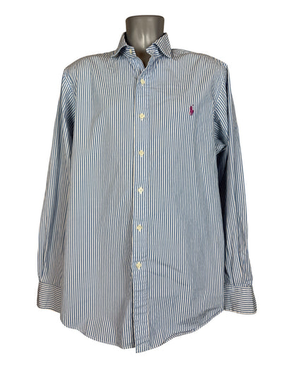 Polo Ralph Lauren Hemd blau weiß gestreift Größe L