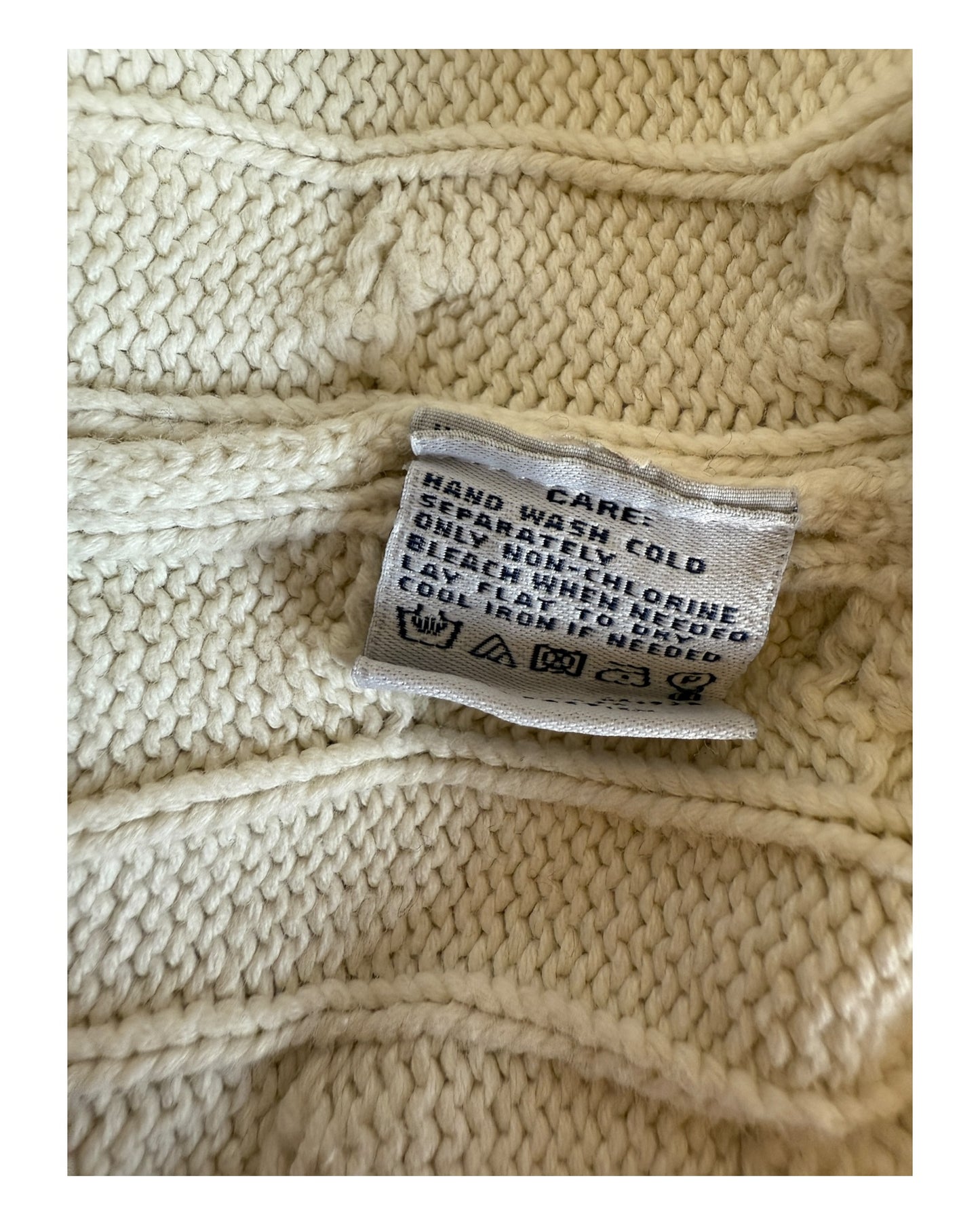 Polo Ralph Lauren Rollkragenpullover weiß Größe XL