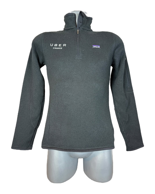 Patagonia Fleece Half Zip Pullover schwarz Größe S