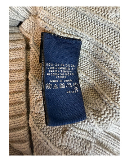Polo Ralph Lauren Zopfmuster Pullover grau Größe M