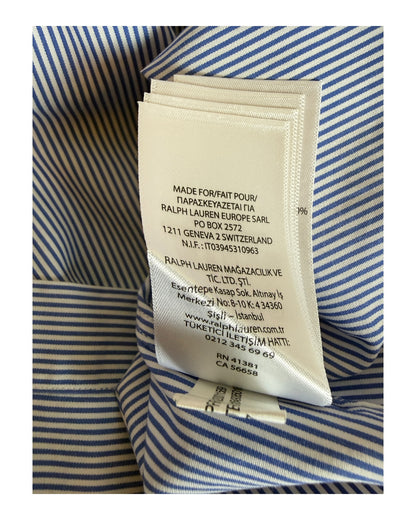 Polo Ralph Lauren Hemd blau weiß gestreift Größe L