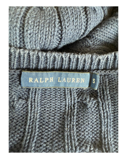 Polo Ralph Lauren Zopfmuster Pullover marineblau Größe S