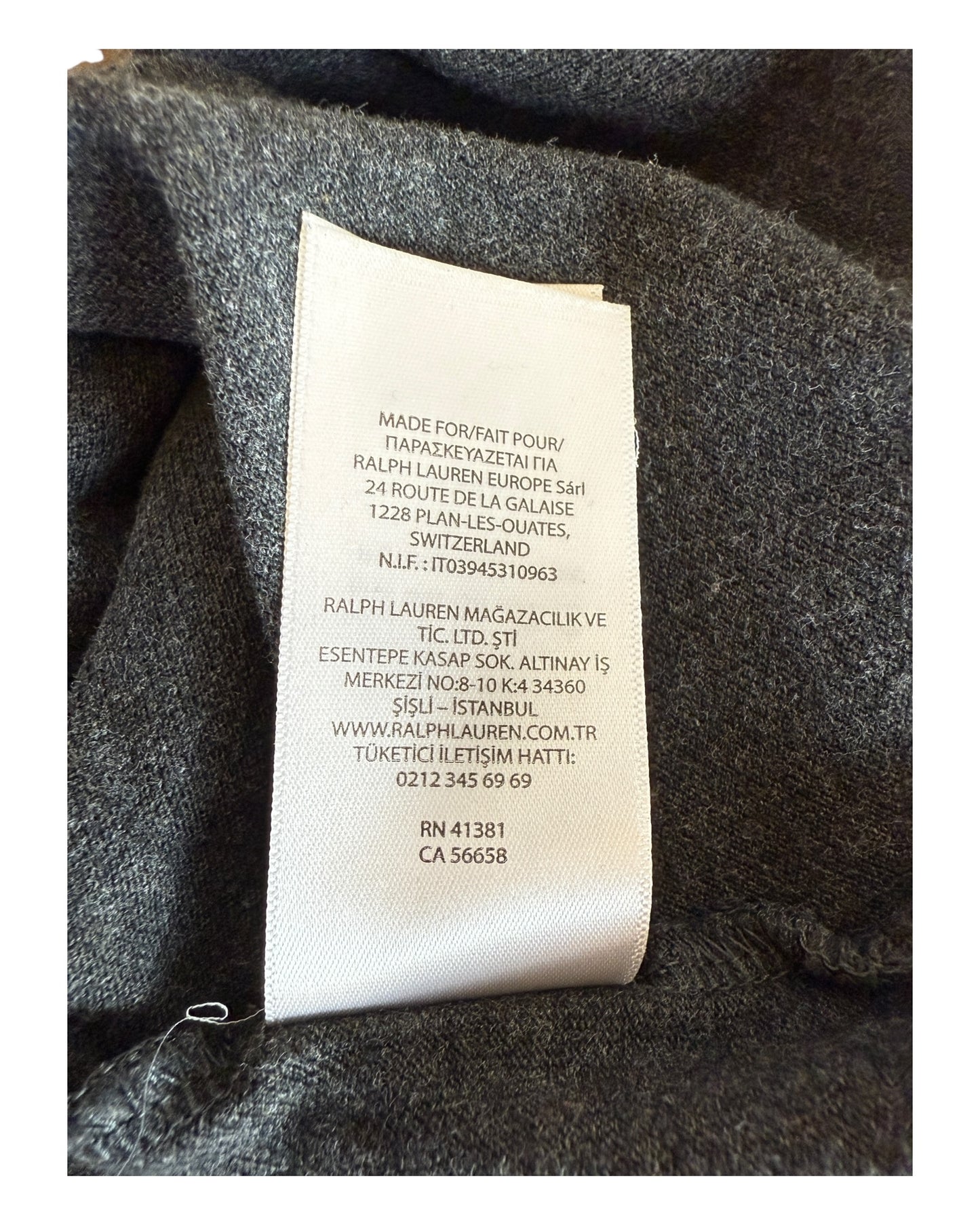 Polo Ralph Lauren Poloshirt dunkelgrau Größe L