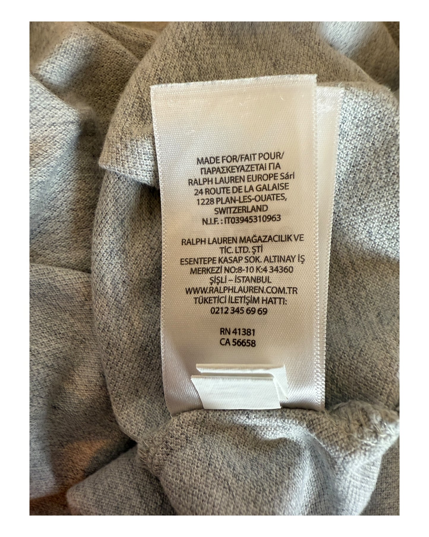 Polo Ralph Lauren Poloshirt grau Größe M