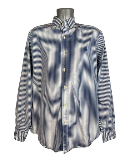 Polo Ralph Lauren Hemd blau weiß gestreift Größe L