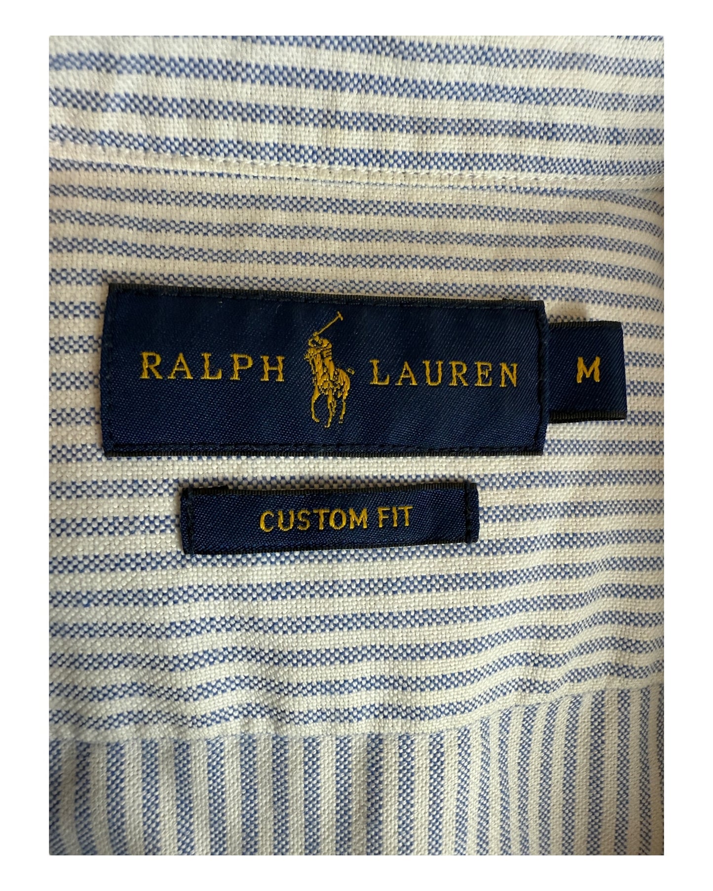 Polo Ralph Lauren Oxfordhemd Bluse blau weiß gestreift Größe M