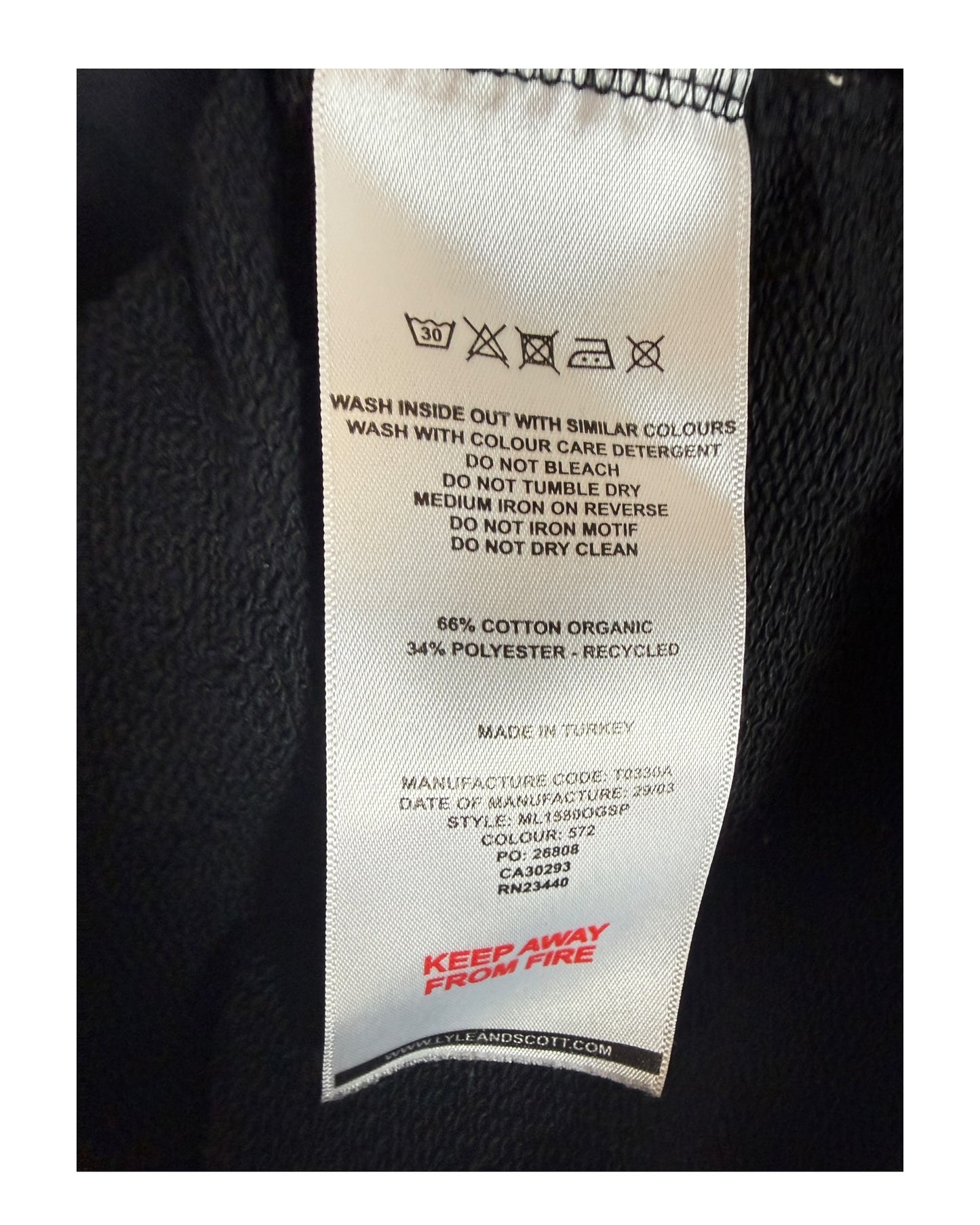 Lyle&Scott Strickjacke schwarz Größe L