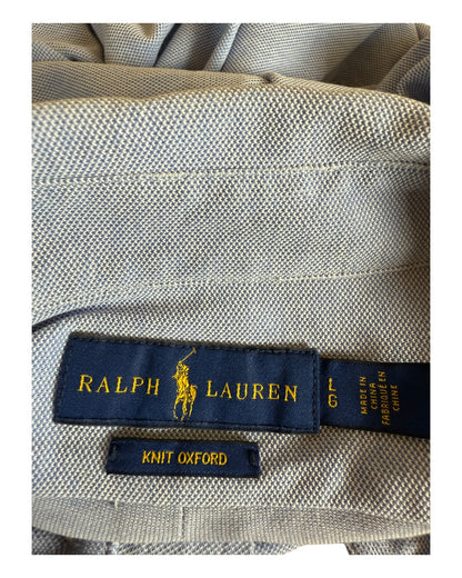 Polo Ralph Lauren Knit Oxfordhemd hellblau Größe L
