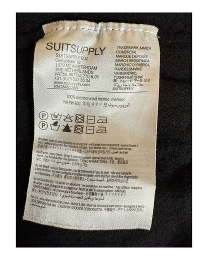 Suit Supply Pullover Merinowolle schwarz Größe M