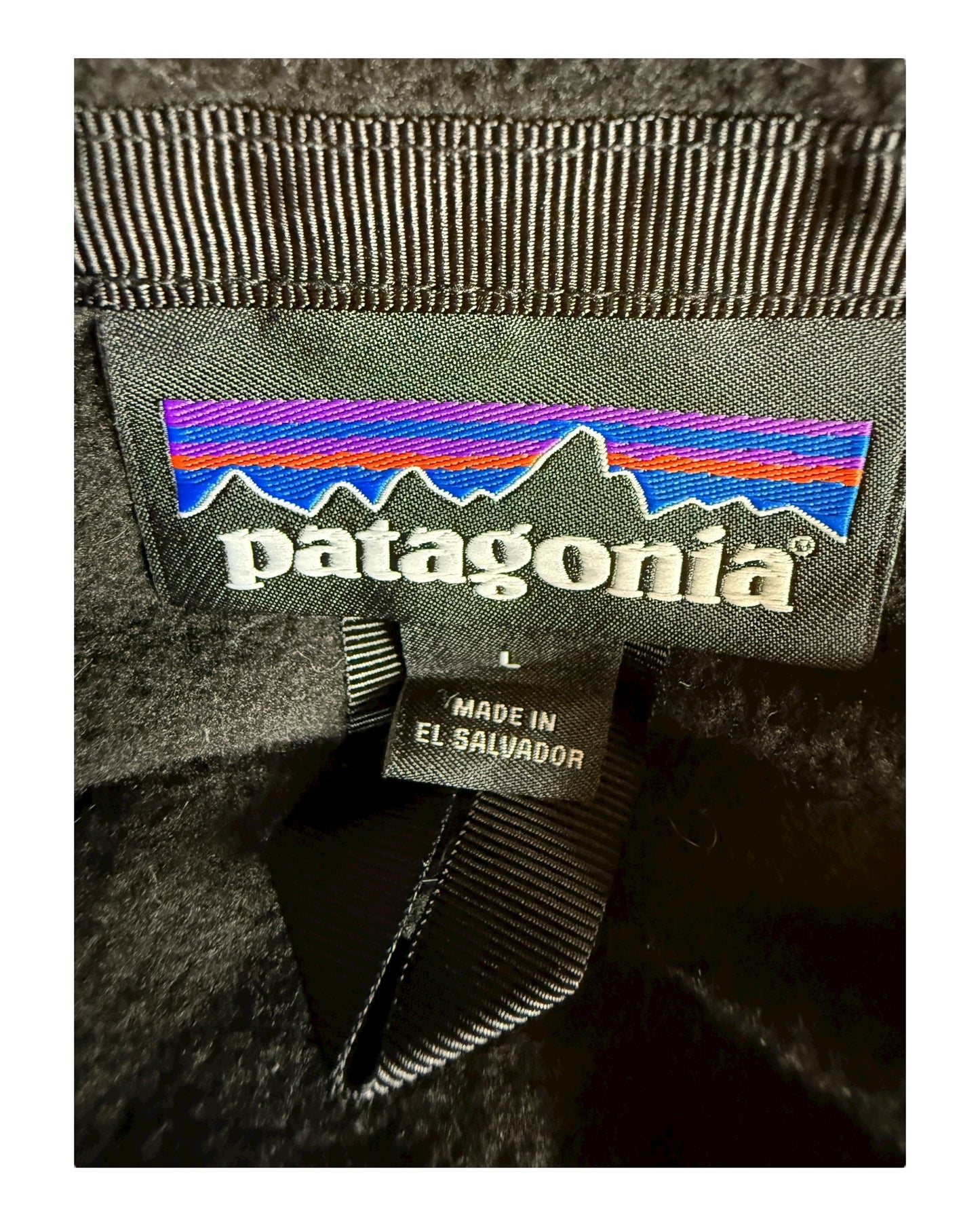 Patagonia Fleece Jacke schwarz Größe L
