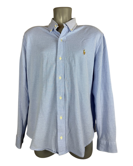 Polo Ralph Lauren Knit Oxfordhemd hellblau Größe L