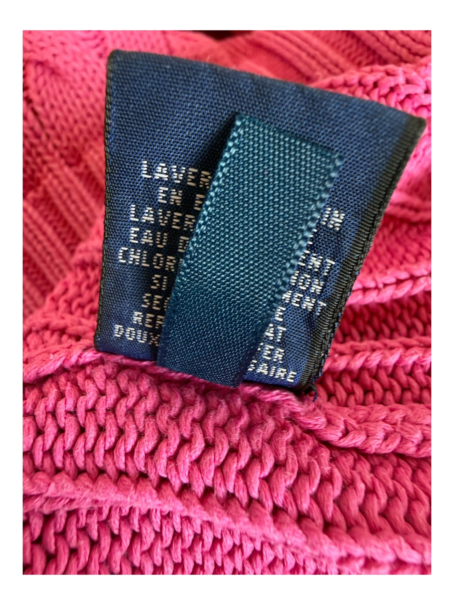 Polo Ralph Lauren Zopfmuster Pullover pink Größe M