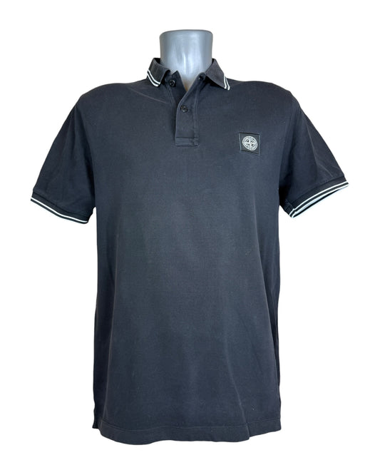 Stone Island Poloshirt schwarz Größe M