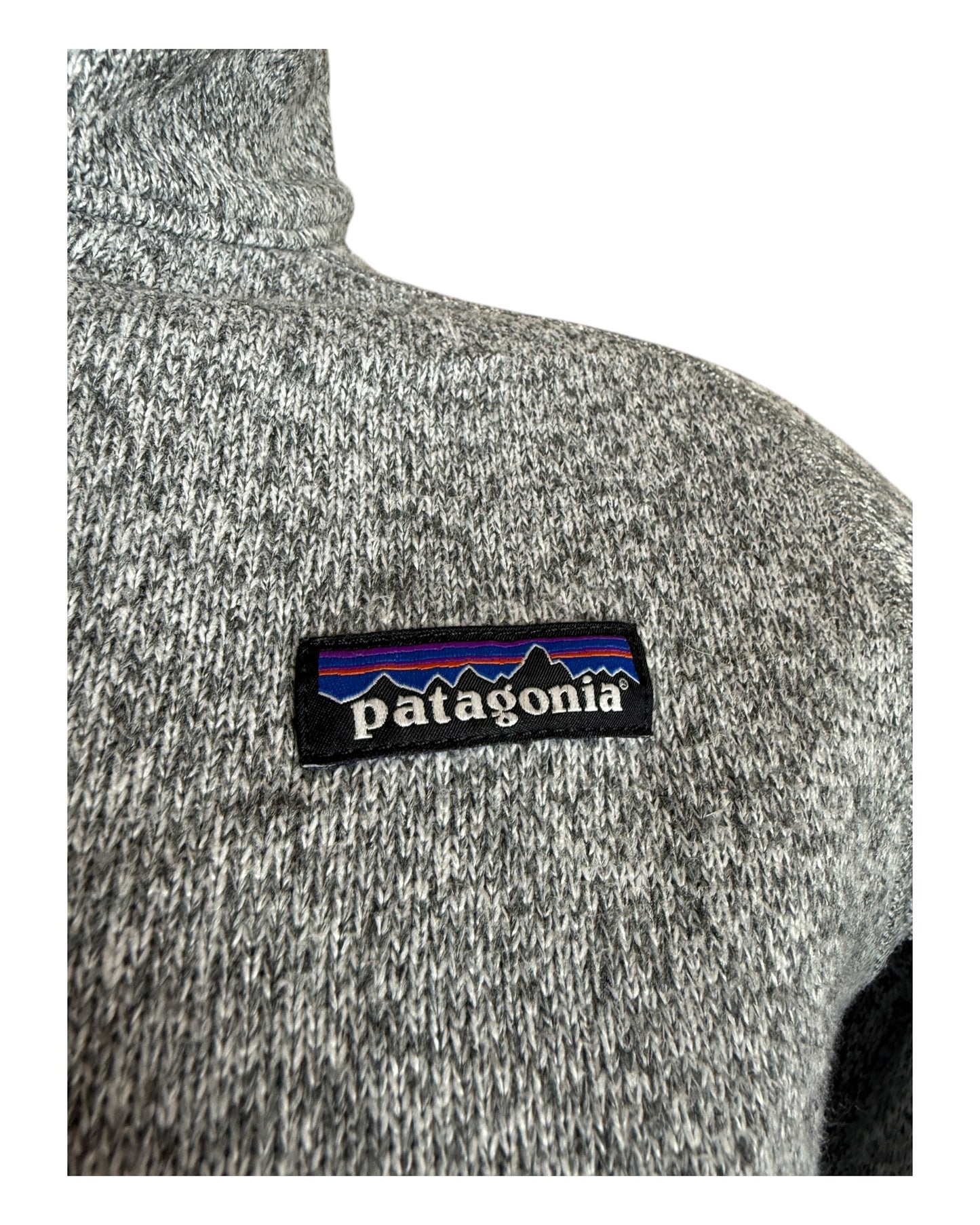 Patagonia Fleece Half Zip Pullover grau Größe S