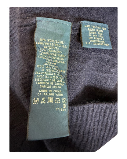 Polo Ralph Lauren Zopfmuster Cardigan marineblau Größe M