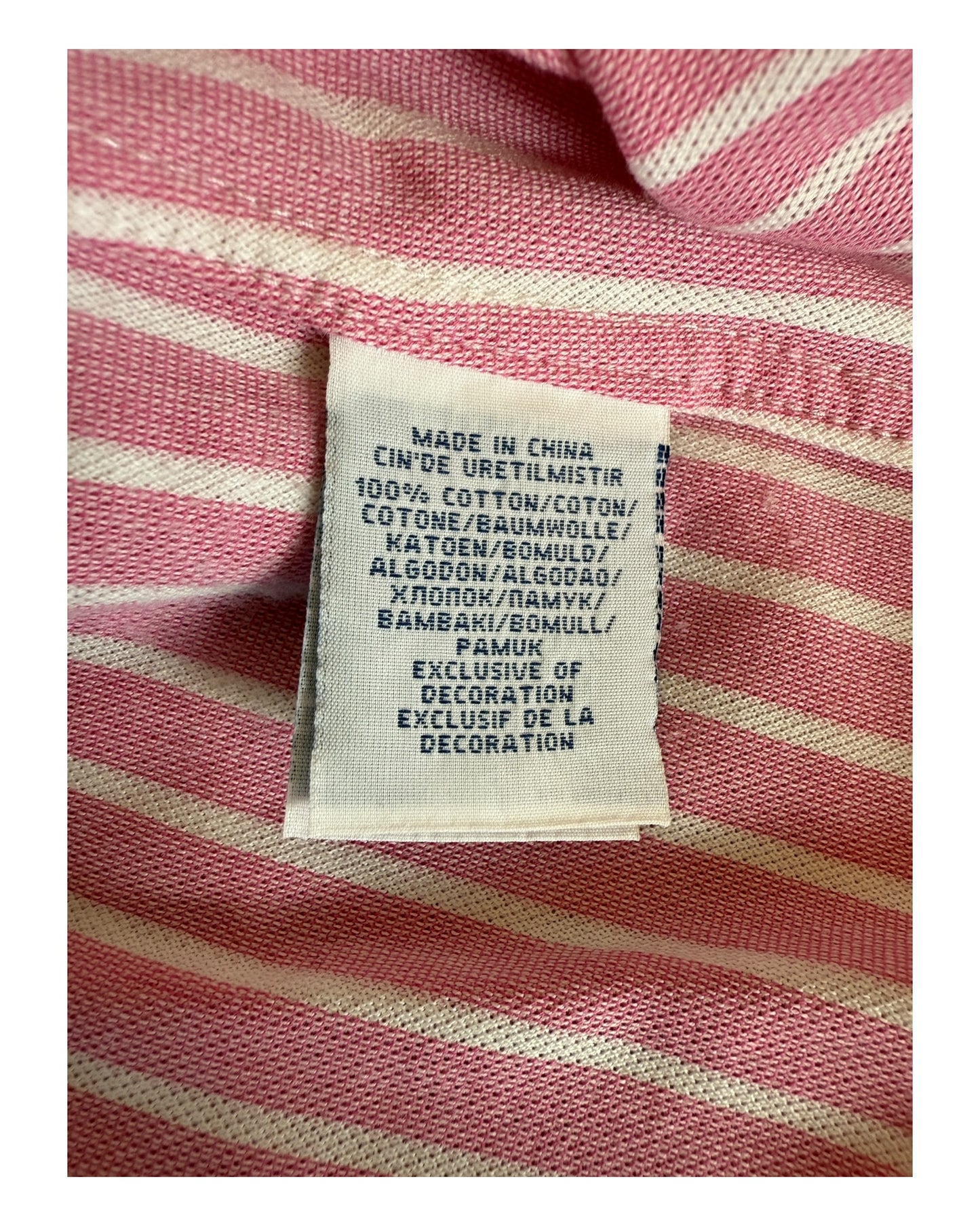 Polo Ralph Lauren Bluse rosa weiß gestreift Größe M
