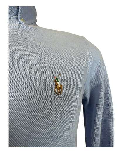 Polo Ralph Lauren Knit Oxfordhemd Bluse hellblau Größe M
