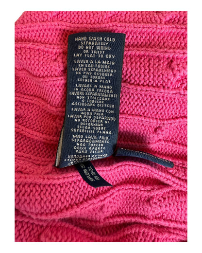 Polo Ralph Lauren Zopfmuster Pullover pink Größe S