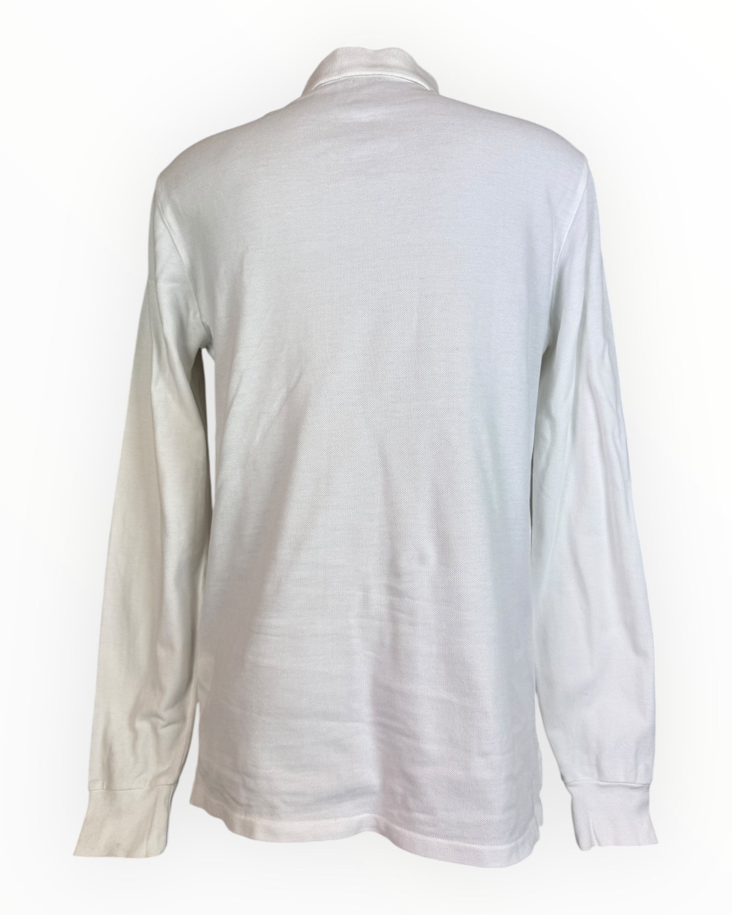 Polo Ralph Lauren langärmliges Poloshirt weiß Größe M