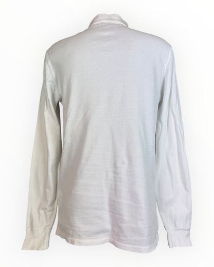 Polo Ralph Lauren langärmliges Poloshirt weiß Größe M