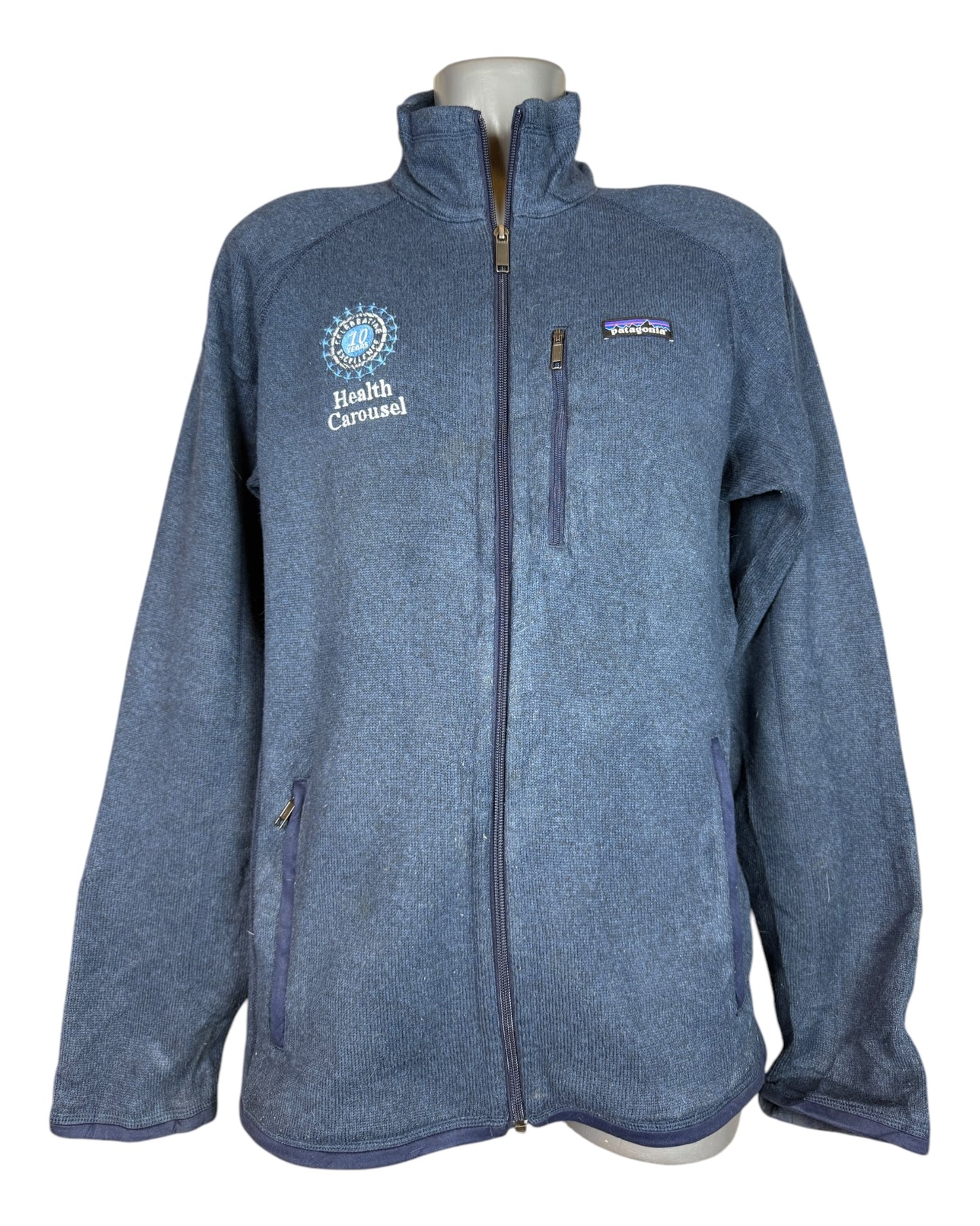 Patagonia Fleece Jacke marineblau Größe M
