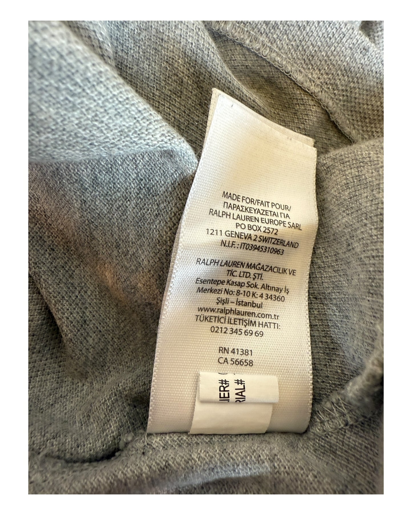 Polo Ralph Lauren Poloshirt grau Größe M