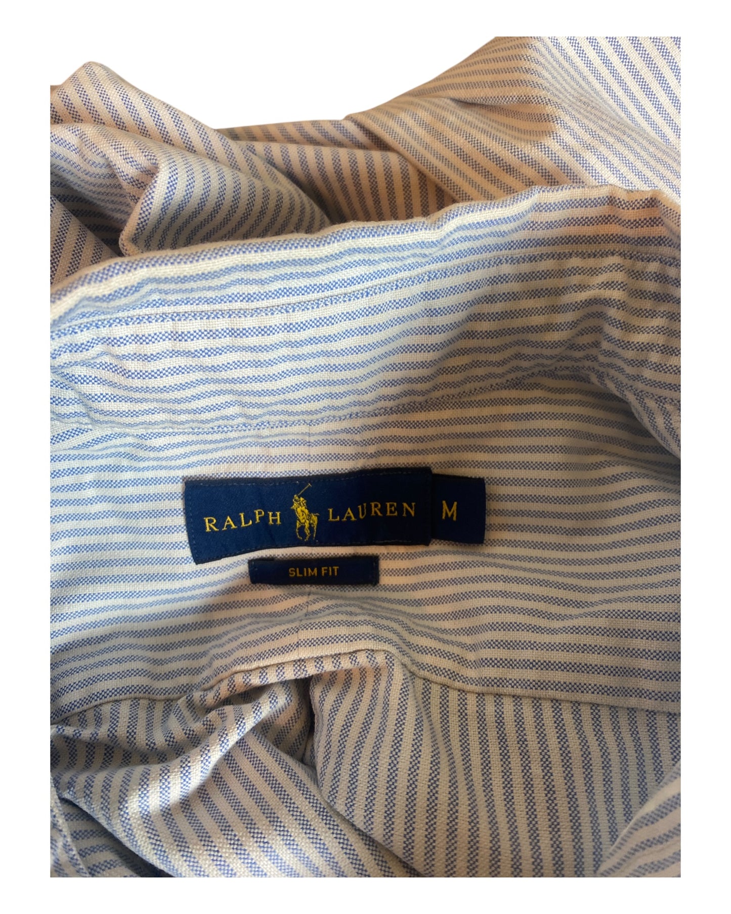 Polo Ralph Lauren Oxfordhemd blau weiß gestreift Größe M