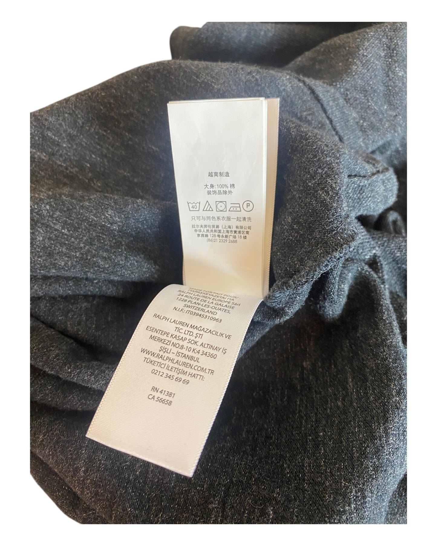 Polo Ralph Lauren schwarz meliert Größe M