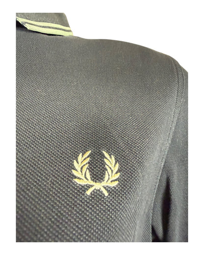 Fred Perry Poloshirt schwarz Größe M
