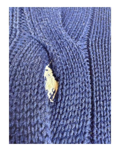 Polo Ralph Lauren Zopfmuster Pullover marineblau Größe M