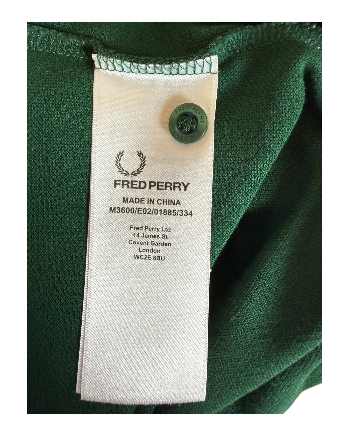 Fred Perry Poloshirt grün Größe L