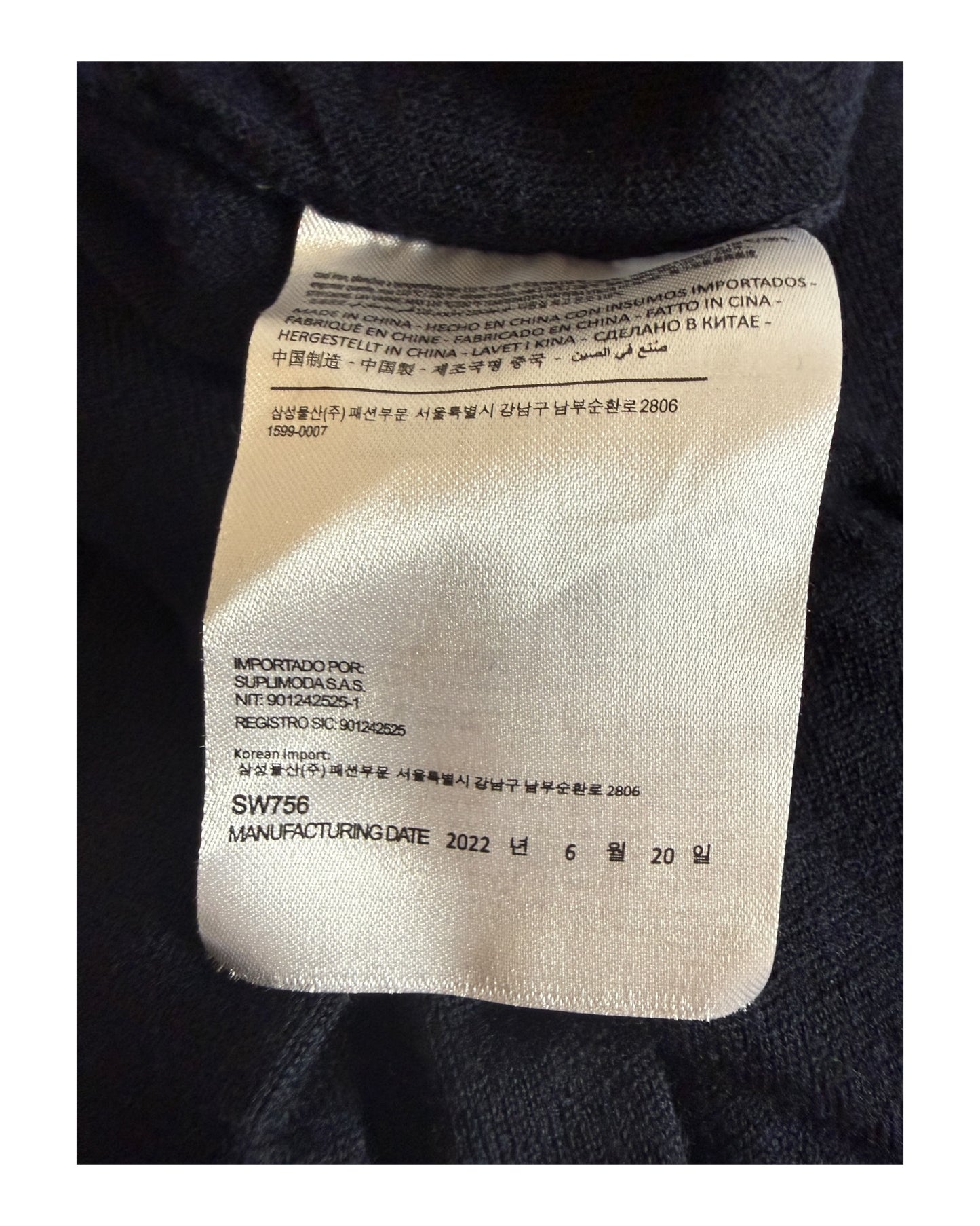 Suit Supply Pullover marineblau Größe M