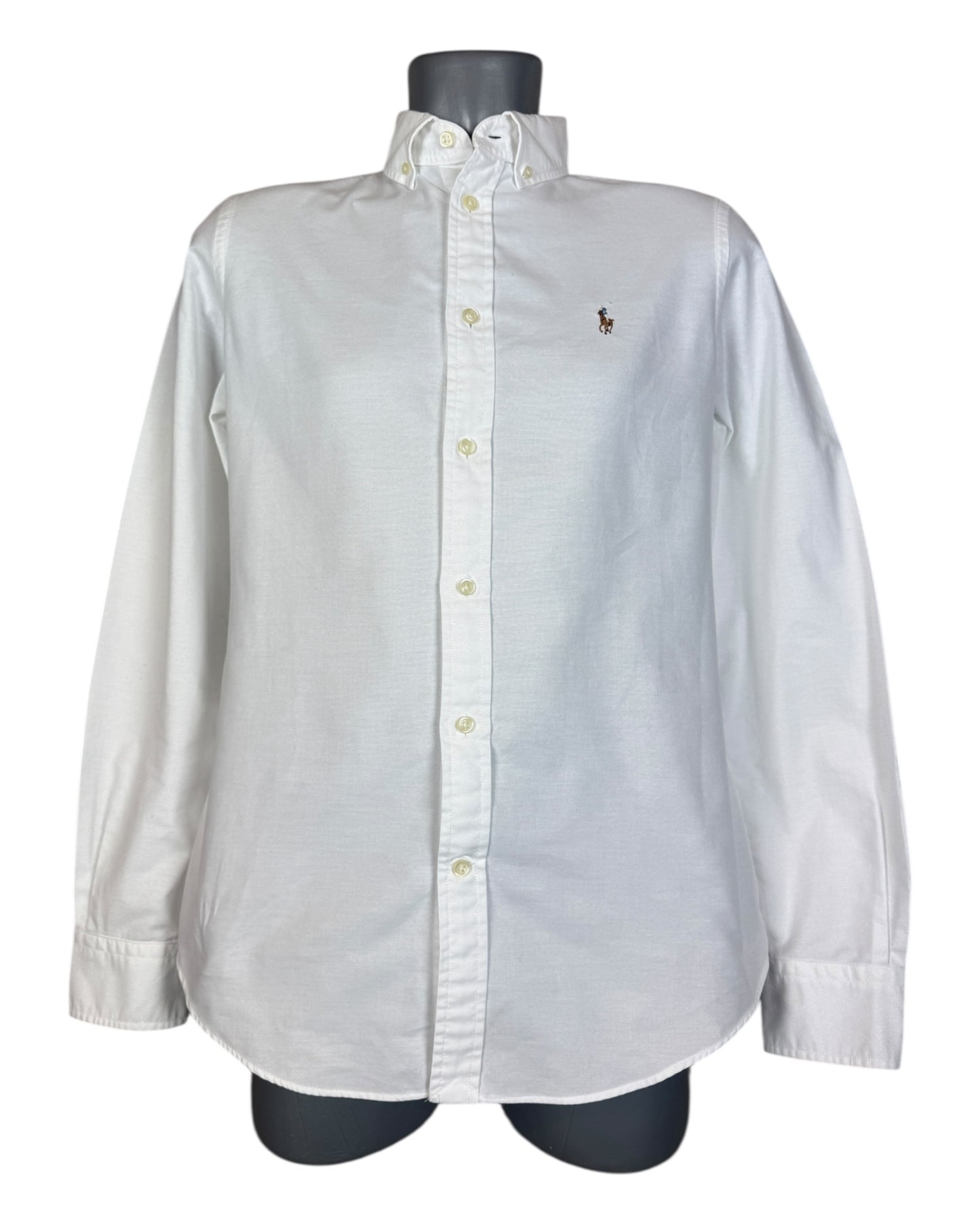 Polo Ralph Lauren Oxford Bluse weiß Größe M