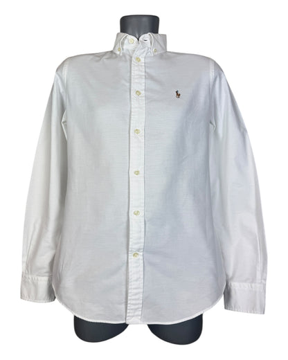 Polo Ralph Lauren Oxford Bluse weiß Größe M