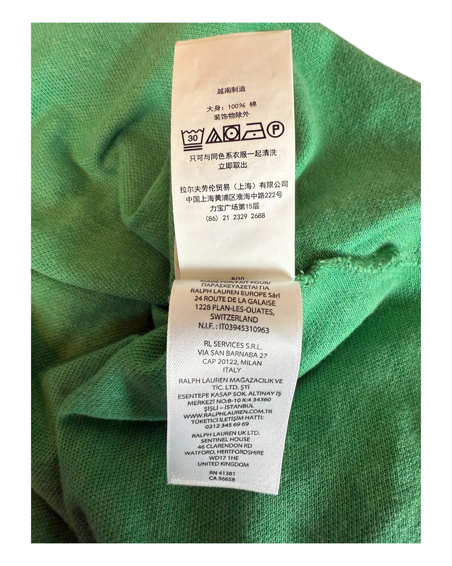 Polo Ralph Lauren Poloshirt grün Größe M