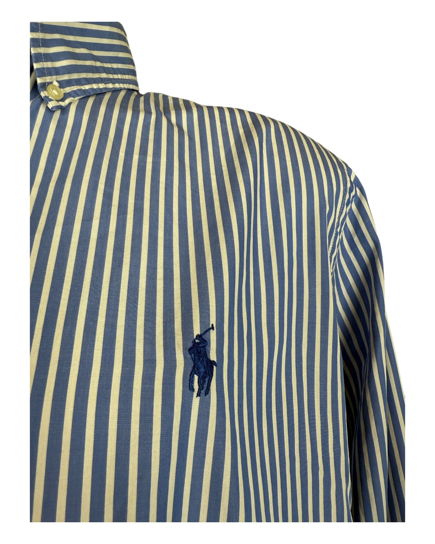 Polo Ralph Lauren Hemd blau weiß gestreift Größe L